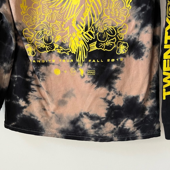 Twenty One Pilots 2019 Sahlo Folina Bandito Tour Tie Dye Long Sleeve Band Tee - Picture 10 of 15